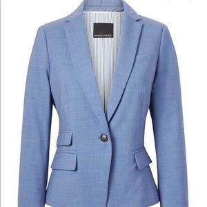 Banana republic fitted light weight wool blazer